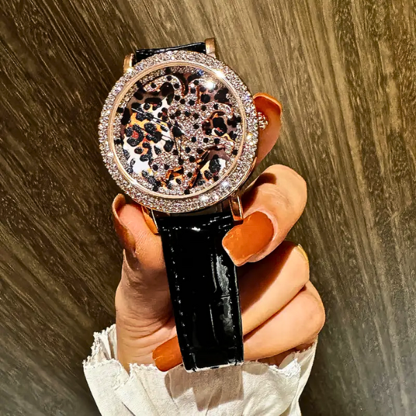 Jaguar™ Reloj de Lujo + Caja de Cuero