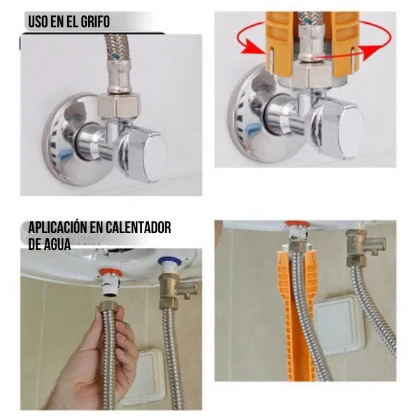 MultiFixKey™ - Llave Multifuncional 8 En 1 para Gasfitería