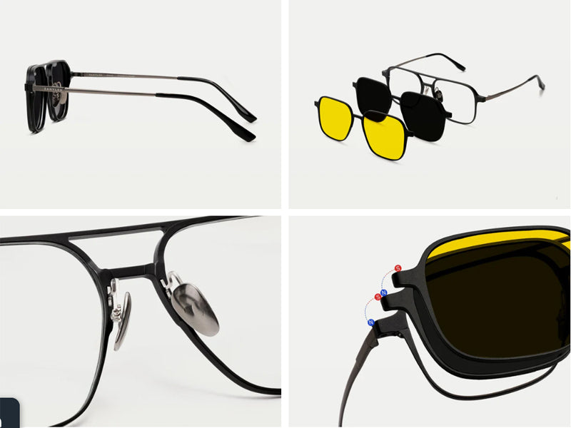 Gafas con clip magnético