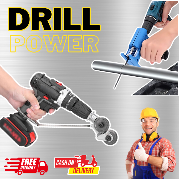 DrillPower™ - Pack de Herramientas de Corte para Taladro