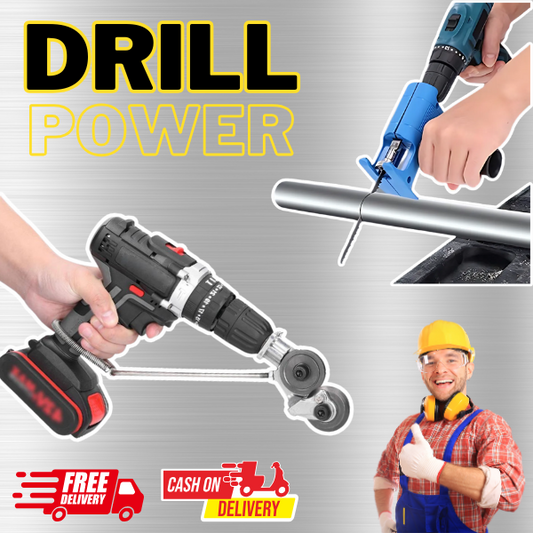 DrillPower™ - Pack de Herramientas de Corte para Taladro