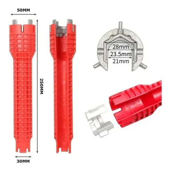 MultiFixKey™ - Llave Multifuncional 8 En 1 para Gasfitería