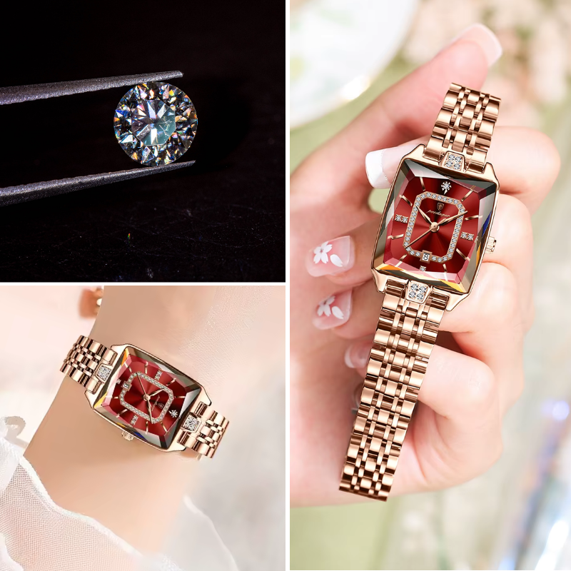 PODEGAR - Reloj  de cuarzo con Diseño elegante para dama