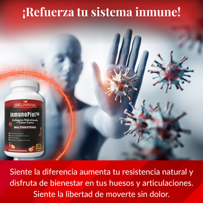 InmunoPiel™ - Colageno Hidrolizado + Camu Camu para un Sistema inmune fuerte y piel rejuvenecida.