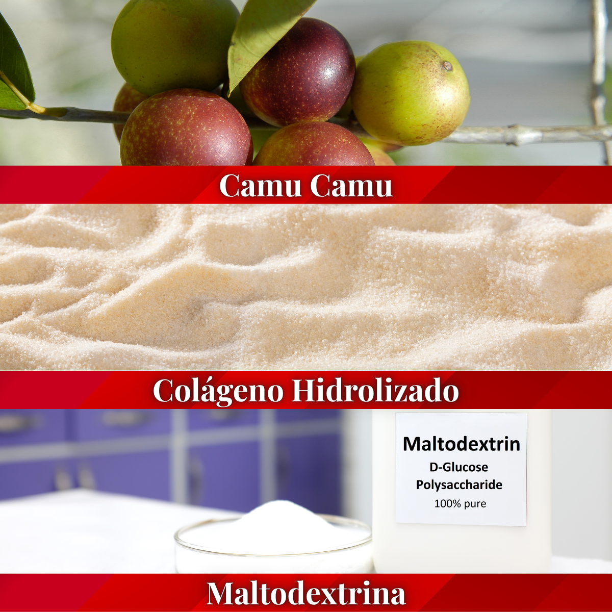 InmunoPiel™ - Colageno Hidrolizado + Camu Camu para un Sistema inmune fuerte y piel rejuvenecida.