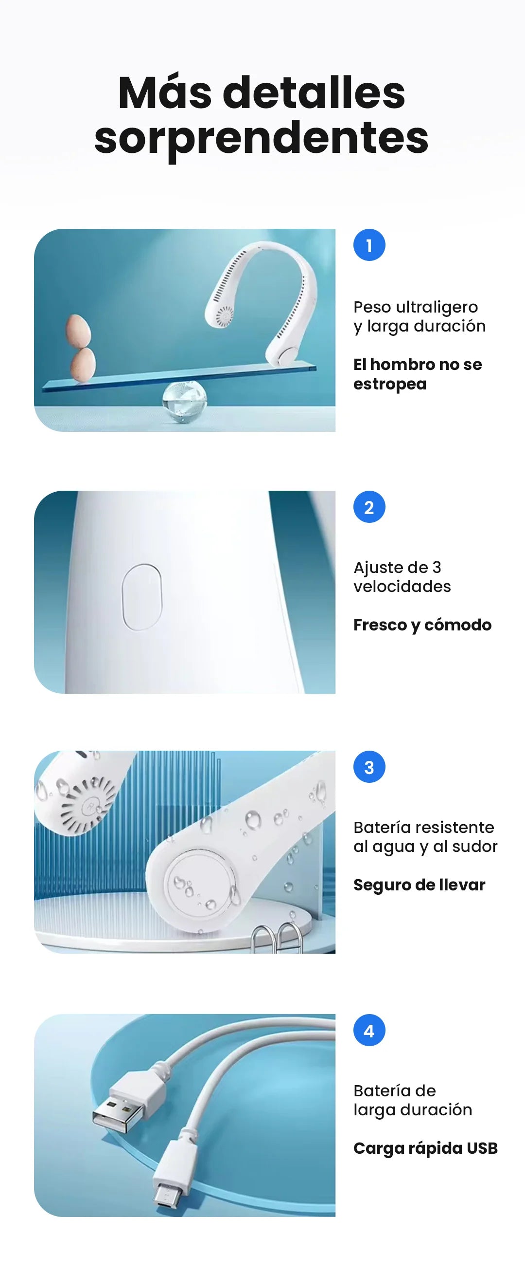 Ventilador de Cuello PRO® 🚨 ENVIO GRATIS 🚨