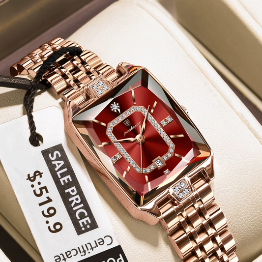 PODEGAR - Reloj  de cuarzo con Diseño elegante para dama
