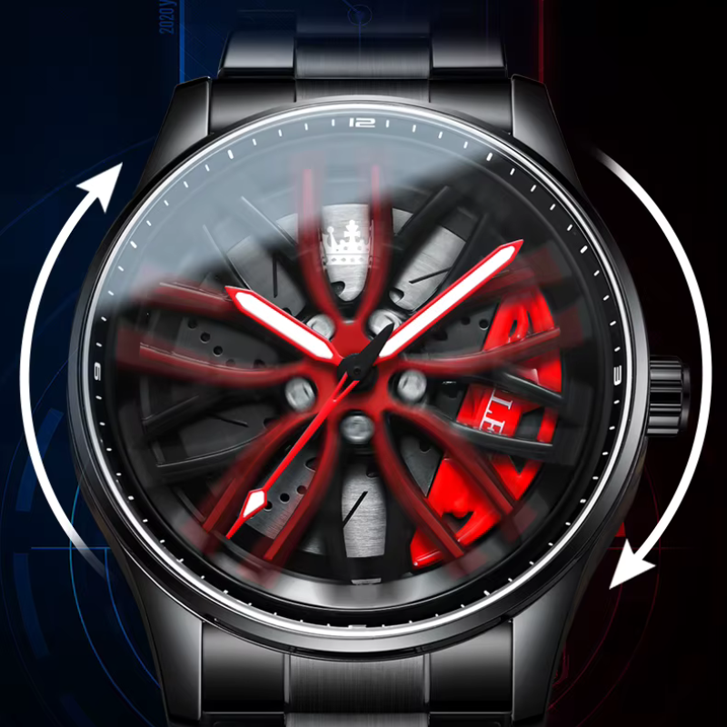 OLEVS  Wheel hub watch - Reloj Deportivo para Hombre