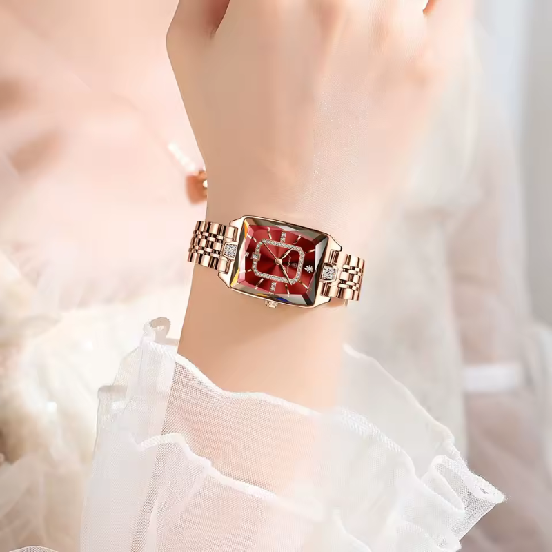 PODEGAR - Reloj  de cuarzo con Diseño elegante para dama
