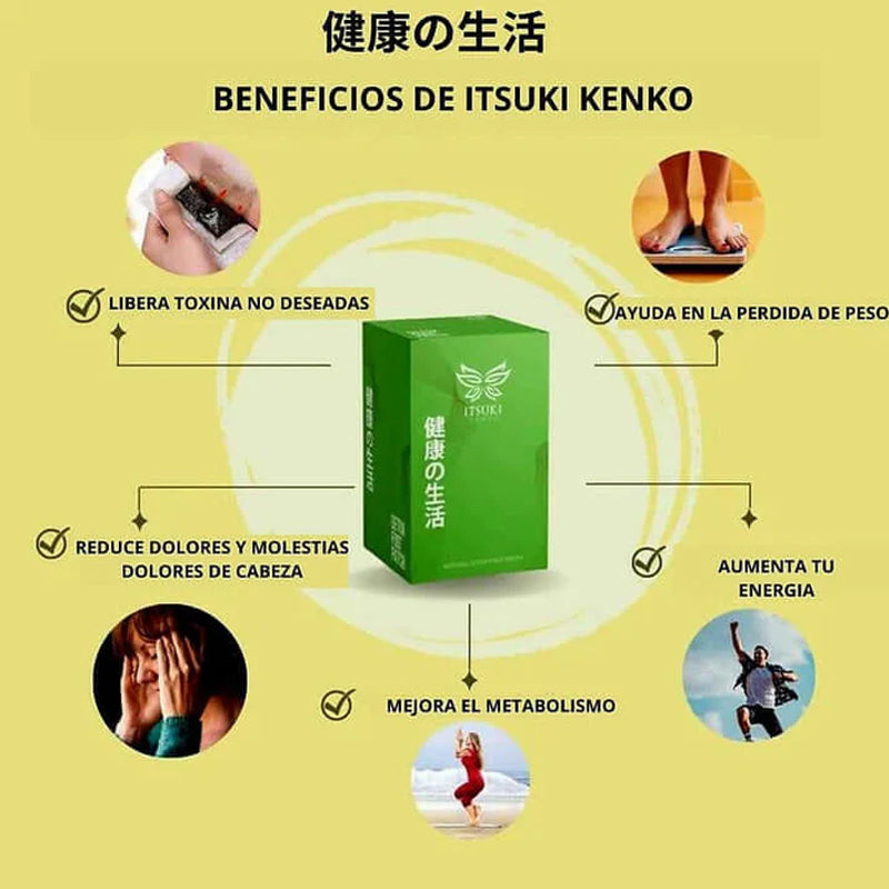 Parches Detox-ITSUKI KENKO ( Desintoxicacion 100% Natural )