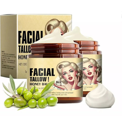 Bálsamo Facial Hidratante De Sebo De Res y Miel